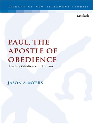 cover image of Paul, the Apostle of Obedience
